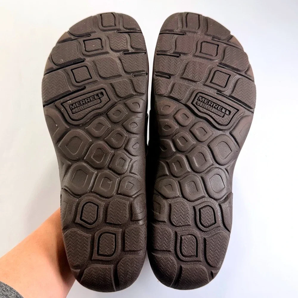 Merrell Dassie Stitch Shoes Womens 7.5 Brown Leather Slip On‎ Comfort Walking